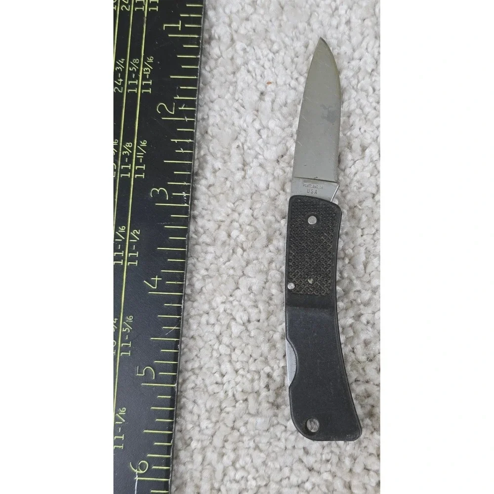 Gerber Pocket Knife Black Folding Lockback 300 USA Portland OR